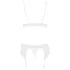 Obsessive - completo intimo pizzo bianco - set lingerie donna