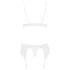 Obsessive - completo intimo pizzo bianco - set lingerie donna - L/XL