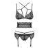 Set di lingerie in pizzo Frivolla Obsessive - seduzione in nero - L/XL