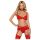 Obsessive - set lingerie donna - sexy - rosso