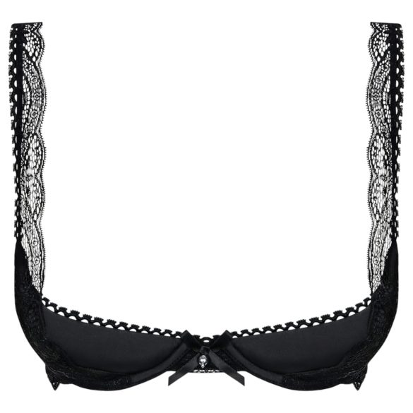 Obsessive - reggiseno a balconcino in pizzo - nero