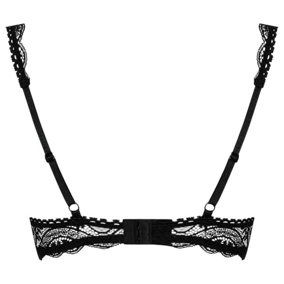 Obsessive - reggiseno a balconcino in pizzo - nero