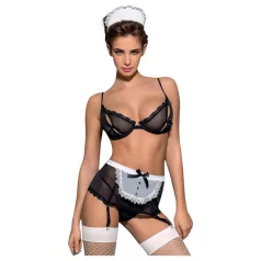  Obsessive Maidme - costume cameriera sexy 6 pezzi - travestimento donna