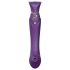 ZALO Queen - Vibratore G-spot e clitoride con onde d'aria (viola)