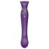 ZALO Queen - Vibratore G-spot e clitoride con onde d'aria (viola)