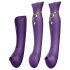 ZALO Queen - Vibratore G-spot e clitoride con onde d'aria (viola)