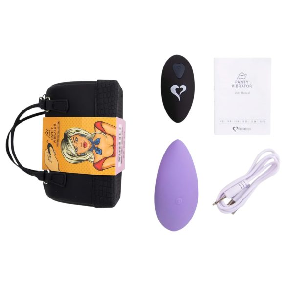 FEELZTOYS Intimo - Vibratore clitorideo wireless ricaricabile (viola)