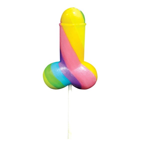 Rainbow Cock Pop - lecca-lecca a forma di pene - gusto frutta - 85g
