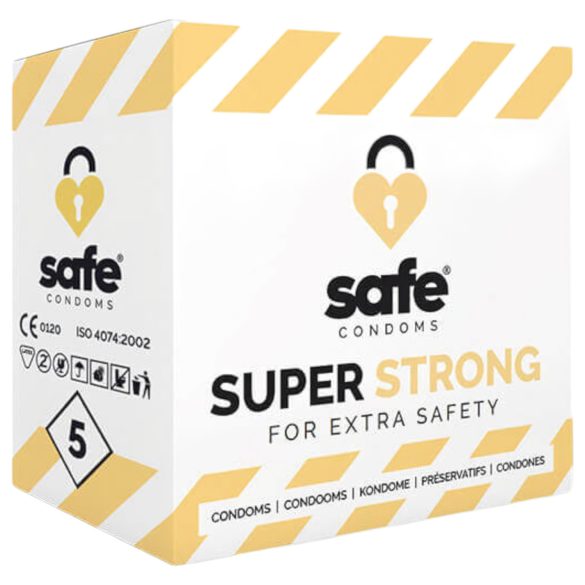 SAFE Super Strong - preservativi extra forti (5 pz)
