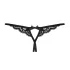 Obsessive - tanga aperta in pizzo con fiocchetto - nero - L/XL