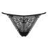 Obsessive - tanga con cinturini - pizzo nero