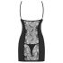 Obsessive Heartina - Camicia da Notte e Perizoma (Nero)