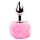 FEELZTOYS - Plug Anale in Metallo con Coda di Coniglio (Argento-Rosa)