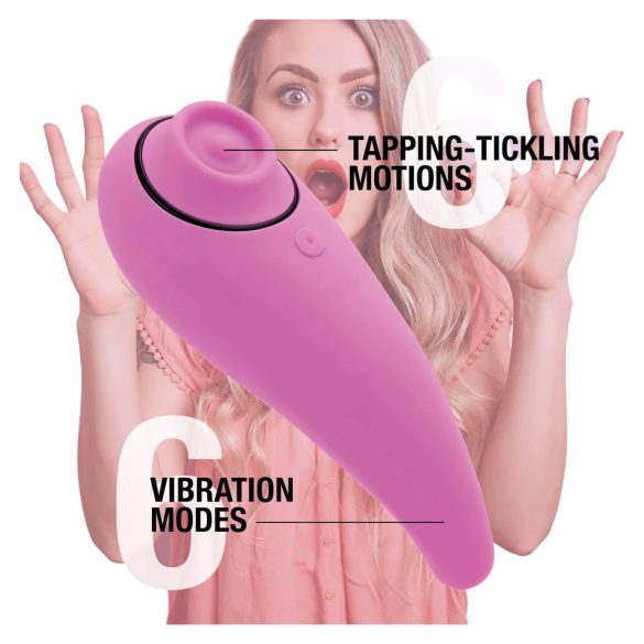 FEELZTOYS Femmegasm - vibratore clitoride 2in1 ricaricabile - silicone rosa