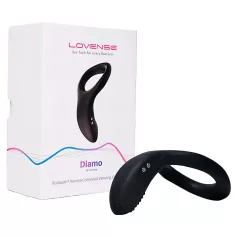   LOVENSE Diamo - anello vibrante pene intelligente - silicone nero
