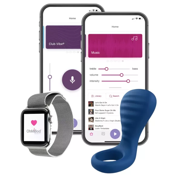 OHMIBOD Bluemotion Nex 3 - anello vibrante intelligente (blu)
