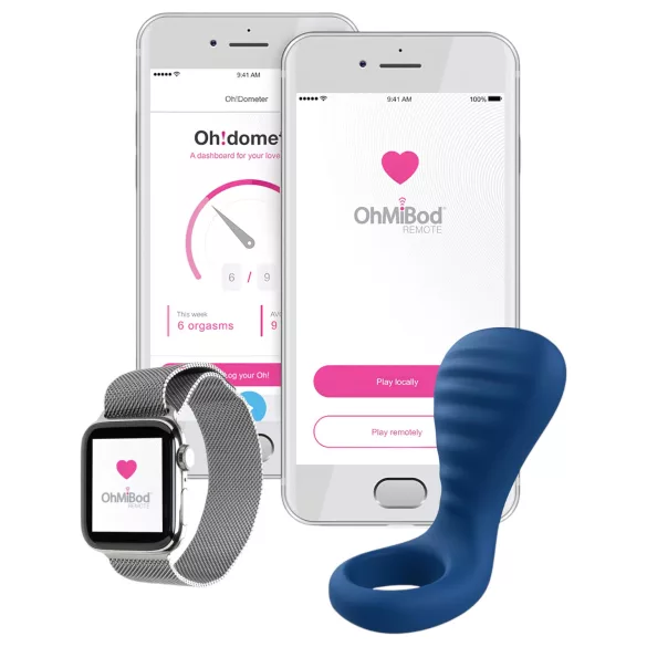 OHMIBOD Bluemotion Nex 3 - anello vibrante intelligente (blu)