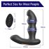 Aixiasia Hiross - Vibratore anale rotante (nero)