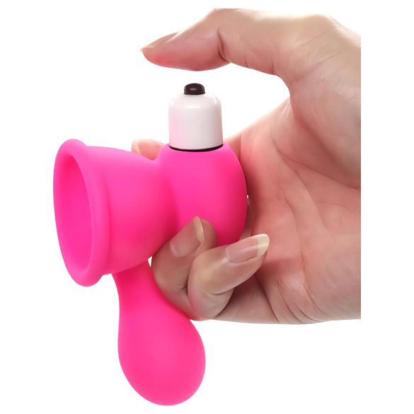 Aixiasia Bobo - succhia capezzoli vibrante - silicone rosa