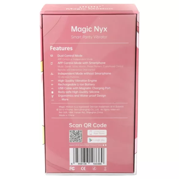 Magic Motion Nyx - vibratore clitoride impermeabile - corallo