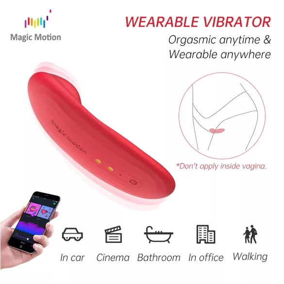 Magic Motion Nyx - vibratore clitoride impermeabile - corallo