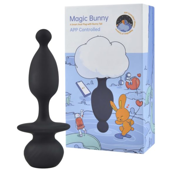 Magic Motion Bunny - vibratore anale intelligente con coda da coniglio - bianco