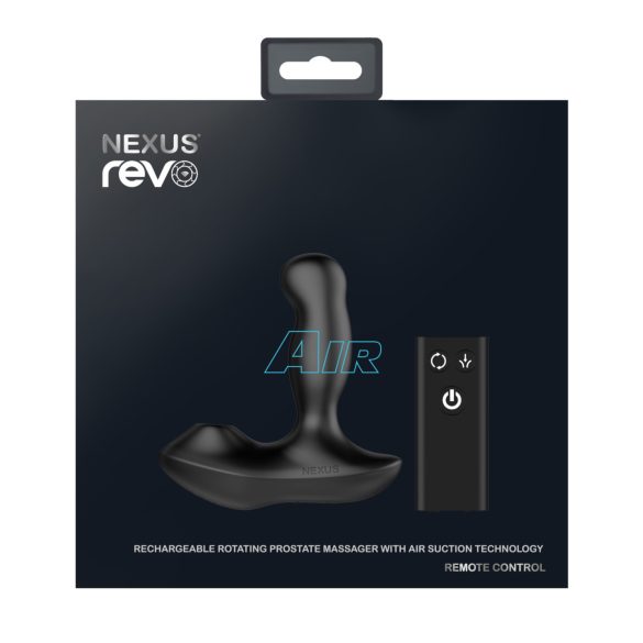 Nexus Revo Air - vibratore prostata rotante - silicone nero