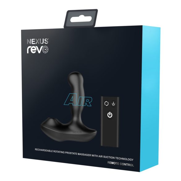 Nexus Revo Air - vibratore prostata rotante - silicone nero
