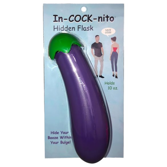 In-cock-nito - bottiglia acqua a forma di pene - silicone viola