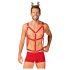 Obsessive Mr Reindy - Costume da renna uomo (3 pezzi) - rosso