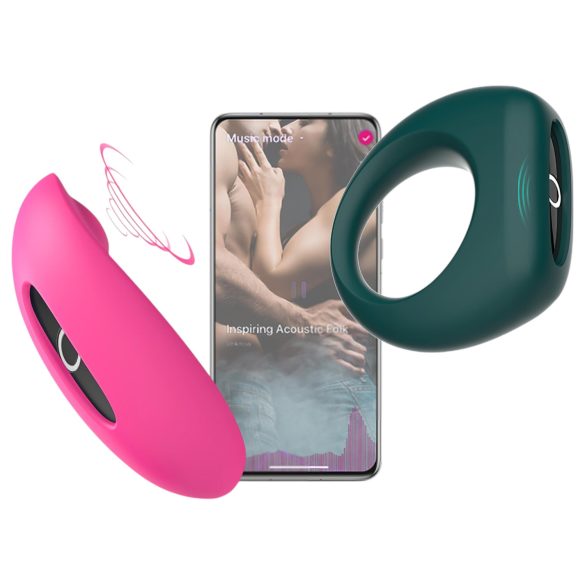 Magic Motion - Set vibratori per coppia (rosa-verde)