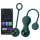 Magic Motion Crystal Duo - Palline geisha vibranti a controllo app (verde)