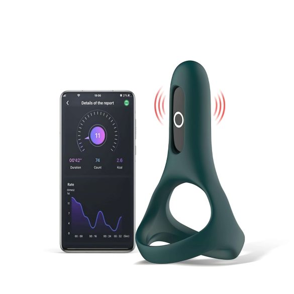 Magic Motion Rise - anello vibrante intelligente ricaricabile (verde)