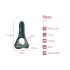 Magic Motion Rise - anello fallico vibrante ricaricabile smart - silicone verde