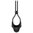 Nexus Forge - anello fallico vibrante regolabile - silicone nero