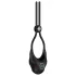 Nexus Forge - anello fallico vibrante regolabile - silicone nero