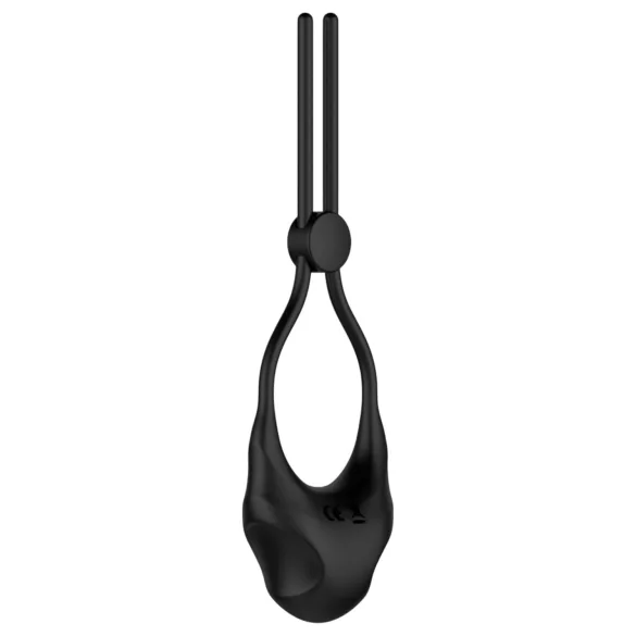 Nexus Forge - anello fallico vibrante regolabile - silicone nero