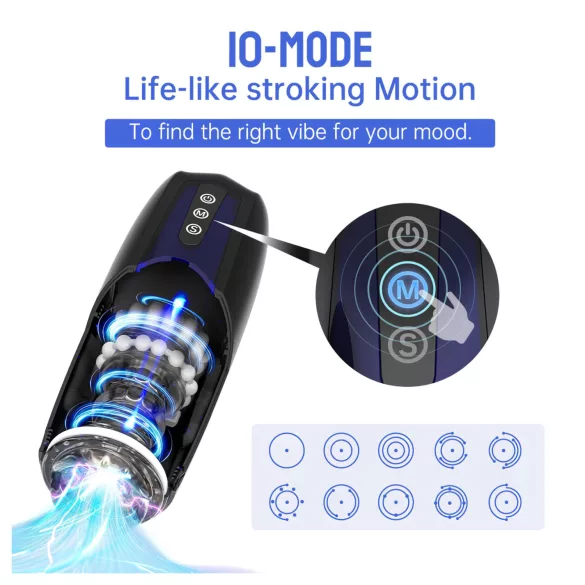 Magic Motion Xone - masturbatore intelligente - silicone blu