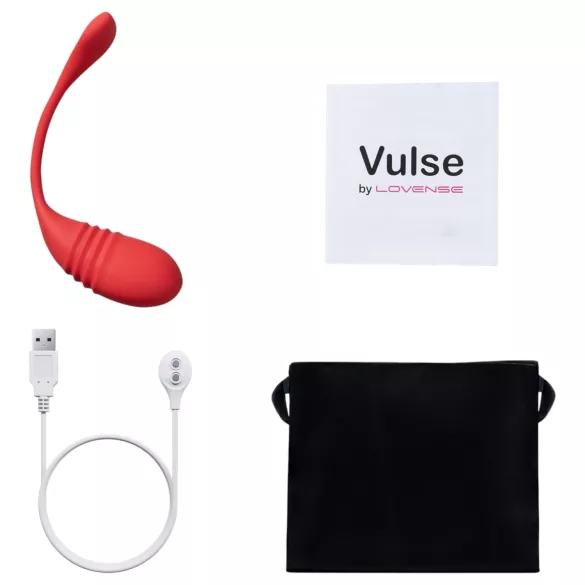 LOVENSE Vulse - intelligente ovetto vibrante a spinta (rosso)