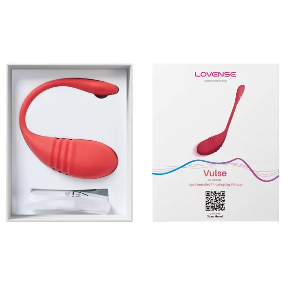 LOVENSE Vulse - intelligente ovetto vibrante a spinta (rosso)