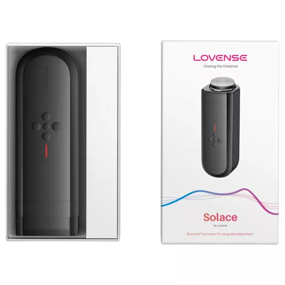 LOVENSE Solace - masturbatore intelligente con movimento su e giù (nero)
