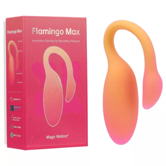 Magic Motion Flamingo Max - vibratore a ovetto smart - silicone arancione