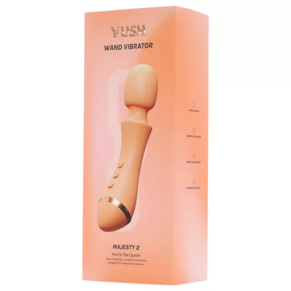 Vush Majesty 2 - vibratore massaggiatore ricaricabile impermeabile - arancione