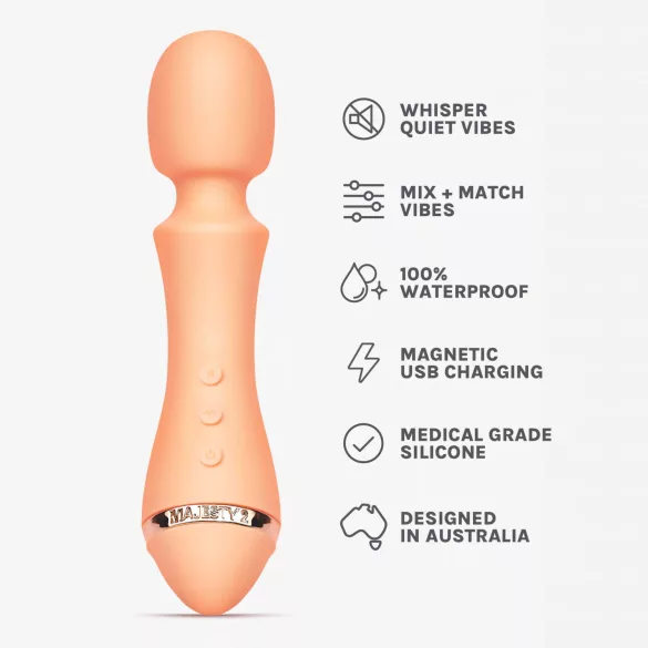 Vush Majesty 2 - vibratore massaggiatore ricaricabile impermeabile - arancione