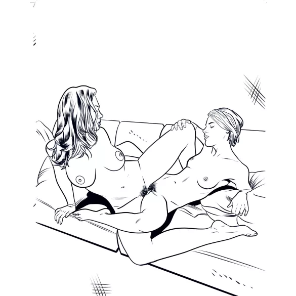 WoodRocket - libro da colorare per adulti tema porno lesbico