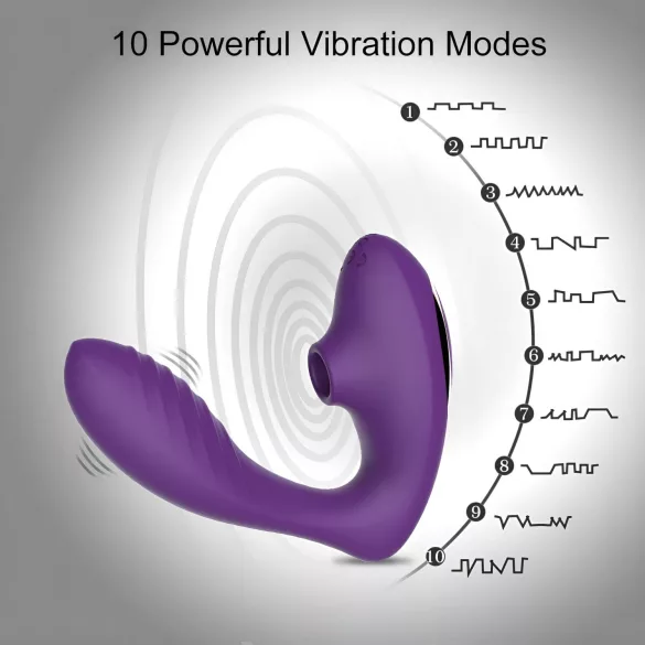 Tracy's Dog OG - Vibratore punto G e clitoride - silicone viola