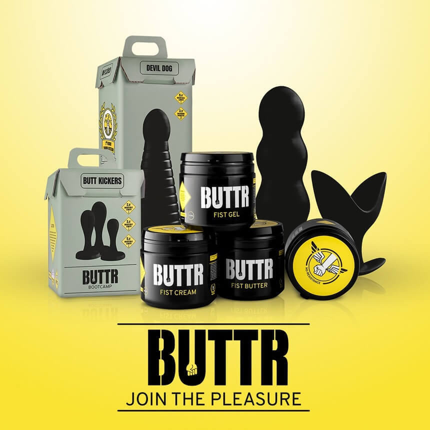 Prodotti BUTTR per fisting: gel per fisting, dildo per fisting, guanto per fisting | Desirel.it Sex Shop - 100% discreto