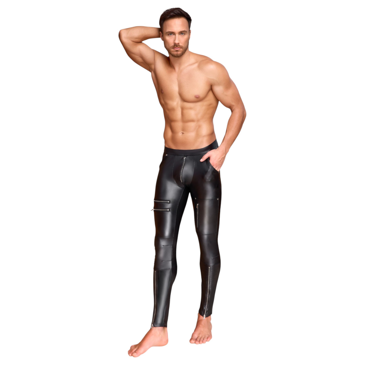 Pantaloni da uomo NEK effetto opaco (neri) - XL
